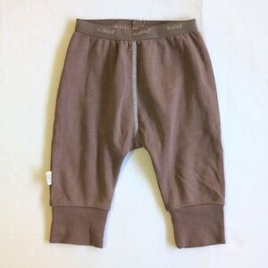 kushies organic cotton comfy taupe joggers pants 3 months baby unisex